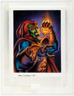 Gary Ciccarelli | 1995 Fleer Ultra Spider-Man - ClearChrome Card #3-of-10 Hobgoblin Painting Original Art (Fleer, 1995). | Heritage