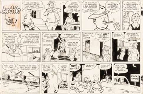 Bob Montana | Archie Sunday Comic Strip Original Art dated 9-16-56 (King Features Syndicate, 1956). | Heritage