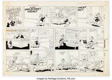 Al Taliaferro | Donald Duck Sunday Comic Strip Original Art dated 5-31-59 (Walt Disney Productions/King Features Syndicate, 1959). | Heritage