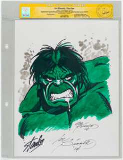 Joe Sinnott - Hulk Illustration Original Art - CGC Signature Series (2014).... | Heritage