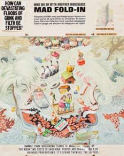 Al Jaffee | MAD #267 Inside Back Cover "Fold-In" Painting Original Art (EC, 1986).... | Heritage