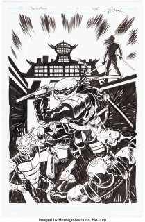 Idw Artist | Rich Woodall TMNT: The Last Ronin #4 Variant Cover Original Art (IDW, 2021).... | Heritage