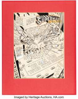 Swan, Curt | Curt Swan and Bob Oksner Superman #305 Title Page 1 Original Art (DC , 1976).... | Heritage