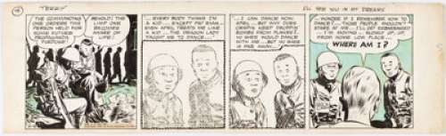 Caniff, Milton | Milton Caniff Terry and the Pirates Daily Comic Strip Original Art dated 2-6-41 (News Syndicate Co., 1941)... | Heritage