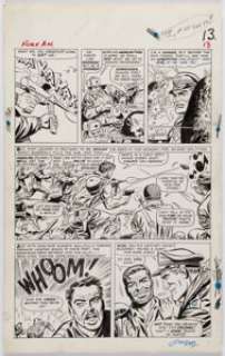 Ayers, Dick | Dick Ayers and Frank Giacoia Sgt. Fury Annual #1 Story Page 13 Original Art (Marvel, 1965).... | Heritage