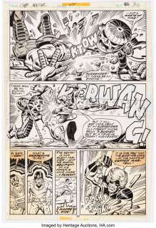 Milgrom, Al | Al Milgrom, Jim Starlin, and Terry Austin Captain Marvel #49 Story Page 16 Original Art (Marvel, 1977).... | Heritage