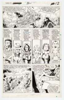 Pérez , George | George Pérez and Jack Abel (as J. J. Sinnabel) Marvel Fanfare #11 Story Page 12 Original Art (Marvel, 1983).... | Heritage