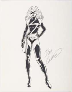 Cockrum, Dave | Dave Cockrum -Ms. Marvel Sketch Original Art (undated).... | Heritage