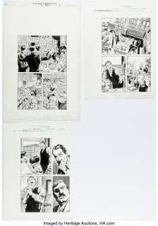 GarcÃ­a-Lopez, José Luis - José Luis GarcÃ­a-Lopez, Joe Rubinstein, and Steve Lieber On the Road to Perdition Story Page Original Art Group of... (Total: 3 Original Art)