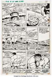 Trimpe, Herb | Herb Trimpe and Sal Trapani The Incredible Hulk #165 Story Page 19 Original Art (Marvel, 1973).... | Heritage