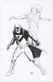 Pham, Khoi - Khoi Pham - Apollo and Midnighter Illustration Original Art (2008)....