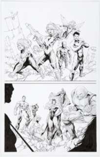 Marvel Artist - Ibraim Roberson Generation Hope #13 Story Page 1 Original Art (Marvel, 2012).... (Total: 2 Original Art)