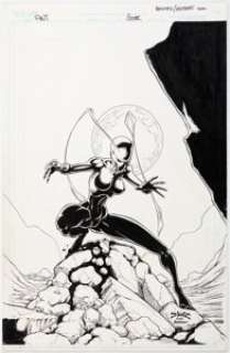 Unidentified Alternative Art Comic Artist - Joe Benitez and Peter Repovski Ant #3 Variant Cover Original Art (Arcana, 2004)....