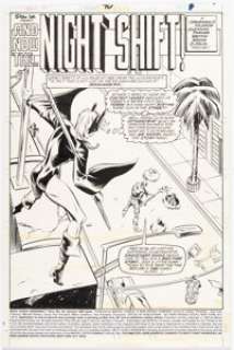 Milgrom, Al - Al Milgrom and Mike Gustovich West Coast Avengers #40 Splash Page 1 Original Art (Marvel, 1989)....