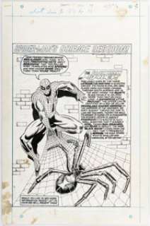 Milgrom, Al | Al Milgrom and Mike Esposito "Spider-Man’s Science Session!" 1-Page Pin-Up Original Art (Marvel UK, c. 1970s).... | Heritage