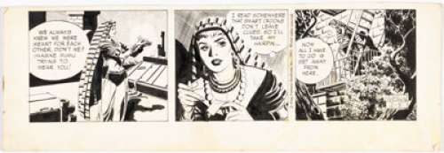 Prentice, John - John Prentice Rip Kirby Daily Comic Strip Original Art dated 2-3-67 (King Features Syndicate, 1967). ...
