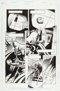 Aparo, Jim - Jim Aparo and David Roach Batman Unpublished Inventory Story Page 13 Original Art (DC, c. 1990s). ...