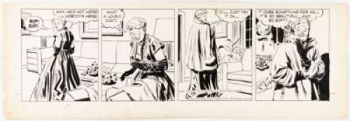 Raymond, Alex | Alex Raymond Rip Kirby Daily Comic Strip Original Art dated 1-10-50 (King Features Syndicate, 1950). ... | Heritage