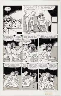 Waller, Reed - Reed Waller Omaha the Cat Dancer Story Page Original Art (undated)....