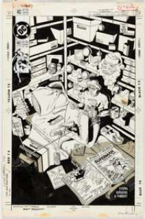 Jurgens, Dan | Dan Jurgens and Brett Breeding Adventures of Superman #462 Christmas Cover Original Art (DC, 1990).... | Heritage