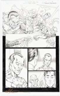 Miller, Mike - Mike Miller and Saleem Crawford Injustice: Gods Among us: Year Two #7 Story Page 8 Original Art (DC, 2014). ...