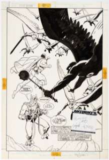 Mike Mignola and Carlos Garzón - Cosmic Odyssey Splash Page 2 Original Art (DC, 1988).