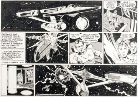Ron Harris | Star Trek Sunday Comic Strip Original Art dated 9-6-81 (Los Angeles Times Syndicate, 1981). | Heritage