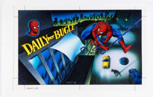 Ken Steacy - Spider-Man Double Page 4-5 Illustration Original Art (1996). | Heritage