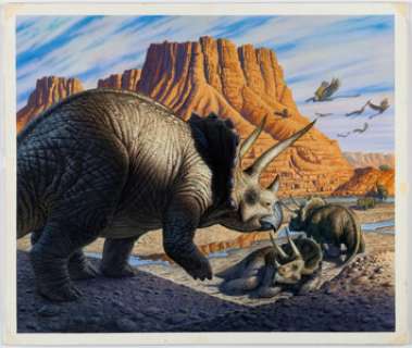 Mick McGinty - Dinosaur Paintings Original Art Group of 3 (c. 1990s). (Total: 3 Original Art) | Heritage