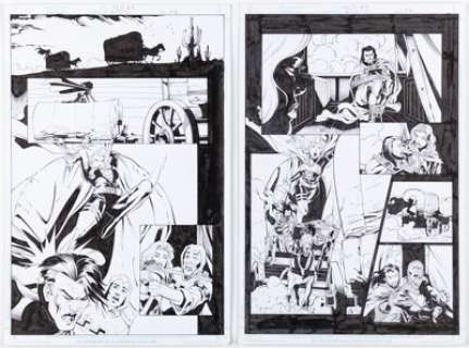 Di Amorim and Alex Lei Brian Pulido‘s Medieval Lady Death #4 Story Pages 1-6 Original Art (Avatar Press, 2005). (Total: 6 Original Art)