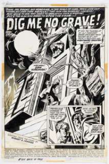 Gil Kane Journey into Mystery #1 Splash Page 1 Original Art (Marvel, 1972). | Heritage