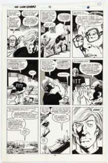 John Byrne and Tom Palmer Star Brand #11 Story Page 8 Original Art (Marvel, 1987).