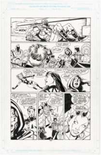 George Pérez, John Lowe, and Tim Eldred Break-Thru #1 Story Page 34 Original Art (Malibu/Ultraverse, 1993).