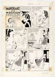 Phil Davis Mandrake the Magician Sunday Comic Strip Original Art dated 1-25-59 (King Features Syndicate, 1959). | Heritage