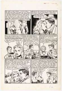 Al Feldstein A Moon, a Girl... Romance #9 Story Page 2 Original Art (EC, 1949). | Heritage