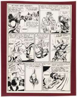 Joe Gallagher - The Atom Unpublished Story Page 5 Original Art (DC, c. 1946). | Heritage