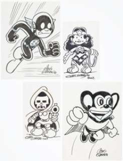 Chris Giarrusso - Convention Sketches Original Art Group of 4 (c. 2000s). (Total: 4 Original Art)