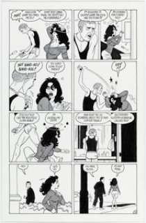 Jaime Hernandez Love and Rockets Vol.2 #18 Story Page 13 Vivian and Ray Original Art (Fantagraphics, 2007). | Heritage