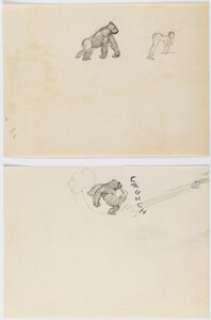 Frank Frazetta - Gorilla and Woman Sketches Original Art Group of 2 (c. 1968-1969). (Total: 2 Original Art) | Heritage