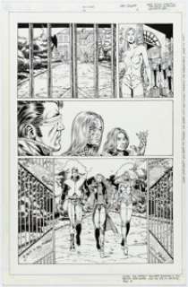 Ethan Van Sciver and Prentiss Rollins New X-Men #118 Story Page 9 - Stepford Cuckoos First Appearance Original Art (Marvel, 2001). | Heritage