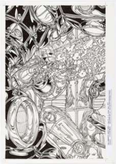 Juan José Ryp Frank Miller’s Robocop #5 Variant Cover Original Art (Avatar Press, 2004). | Heritage