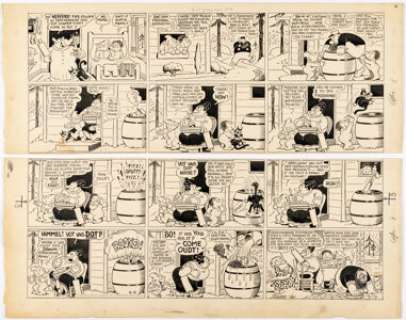 Harold Knerr Katzenjammer Kids Sunday Comic Strip Original Art dated 4-8-34 (King Features Syndicate, 1934). | Heritage