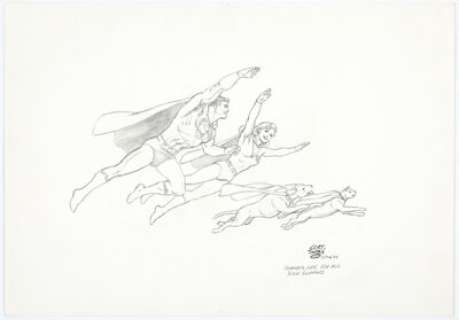 Curt Swan - Superman Family Specialty Illustration Original Art (1993). | Heritage