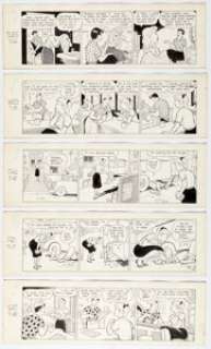 Frank King and Dick Moores Gasoline Alley Daily Comic Strips Original Art Group of 16 (Chicago Tribune Syndicate, 1959). (Total: 16 Original Art)