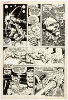 George Tuska and Mike Esposito (as Joe Gaudioso) Iron Man #21 Story Page 3 Original Art (Marvel, 1970). | Heritage