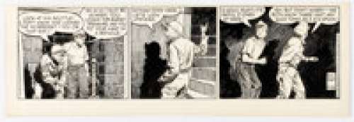 Frank Godwin Rusty Riley Daily Comic Strip Original Art dated 11-22-56 (King Features Syndicate, 1956).