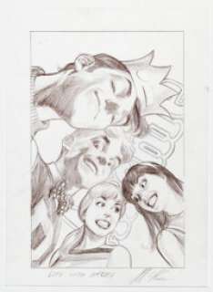 Alex Ross Life with Archie #37 Variant Cover Preliminary Original Art (Archie, 2014). | Heritage