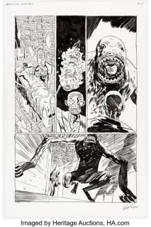 Guy Davis B.P.R.D.: Killing Ground #5 Story Page 17 Original Art (Dark Horse, 2007).
