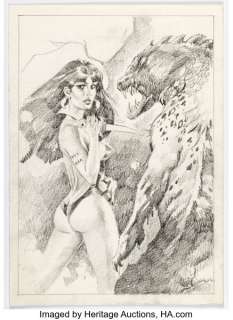 Jose "Pepe" Gonzalez - Vampirella Illustration Original Art (undated). | Heritage