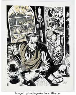 Loston Wallace - H. P. Lovecraft Specialty Illustration Original Art (undated).